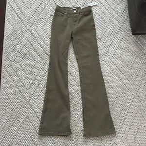 NWT PacSun High Rise Slim Flare Pants Olive Green Size 24 | Flare Pants | Green